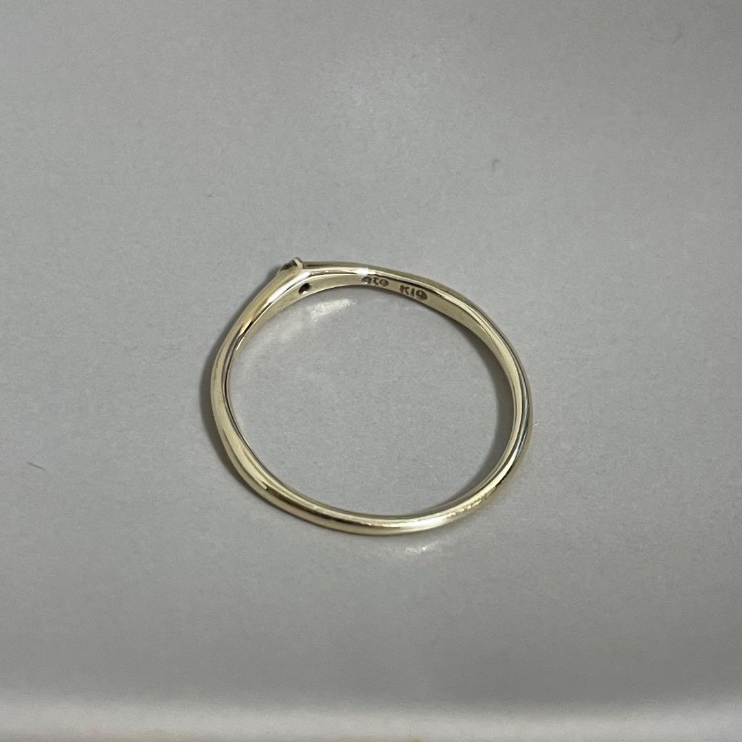 ete K10YG ペア ダイヤモンド リング 7号