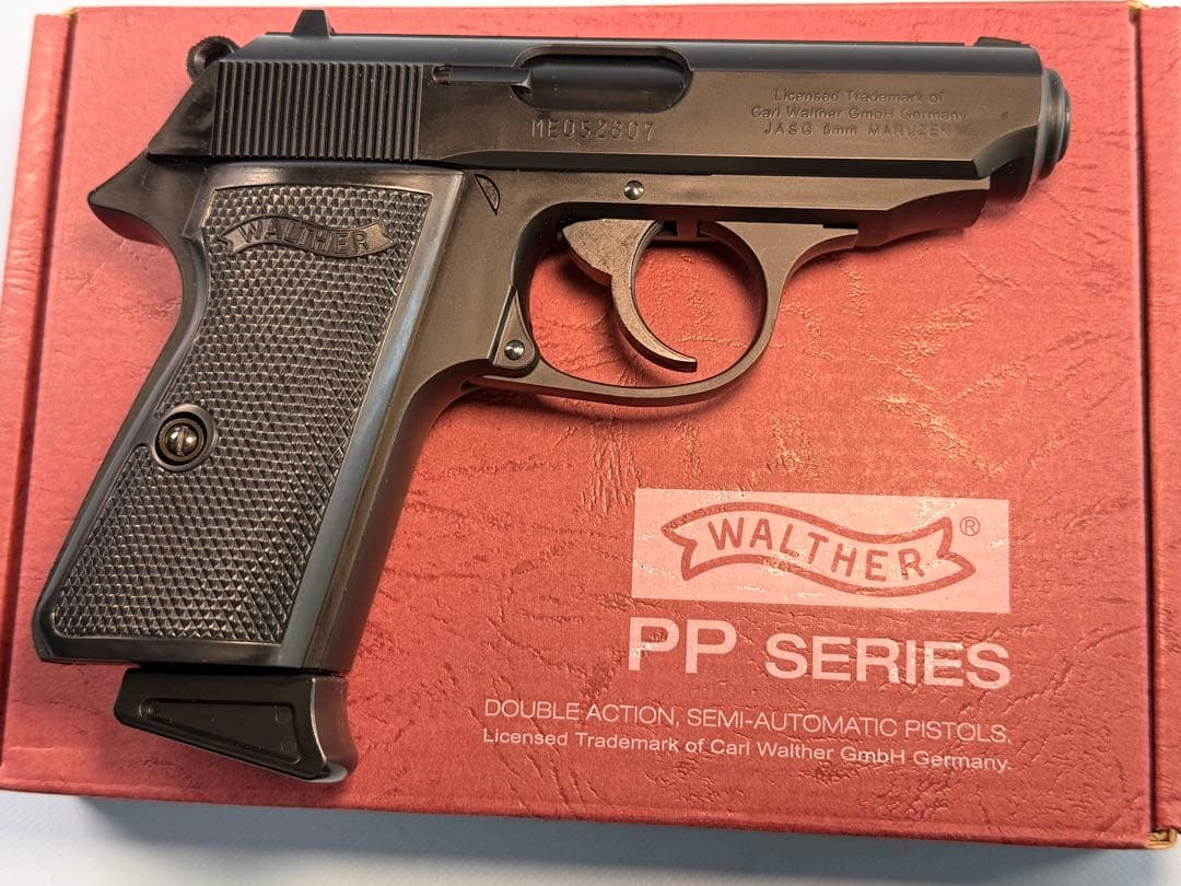 マルゼン製ワルサーニューPPK/Sブラックモデル（ガスブローバック） ガスガン