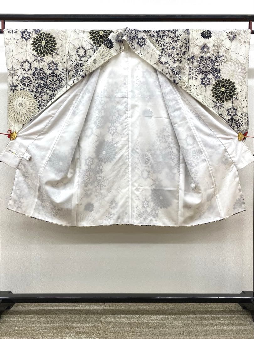 2尺袖 ブランド ポリエステル着物 ジャパンスタイル 金彩 袴用