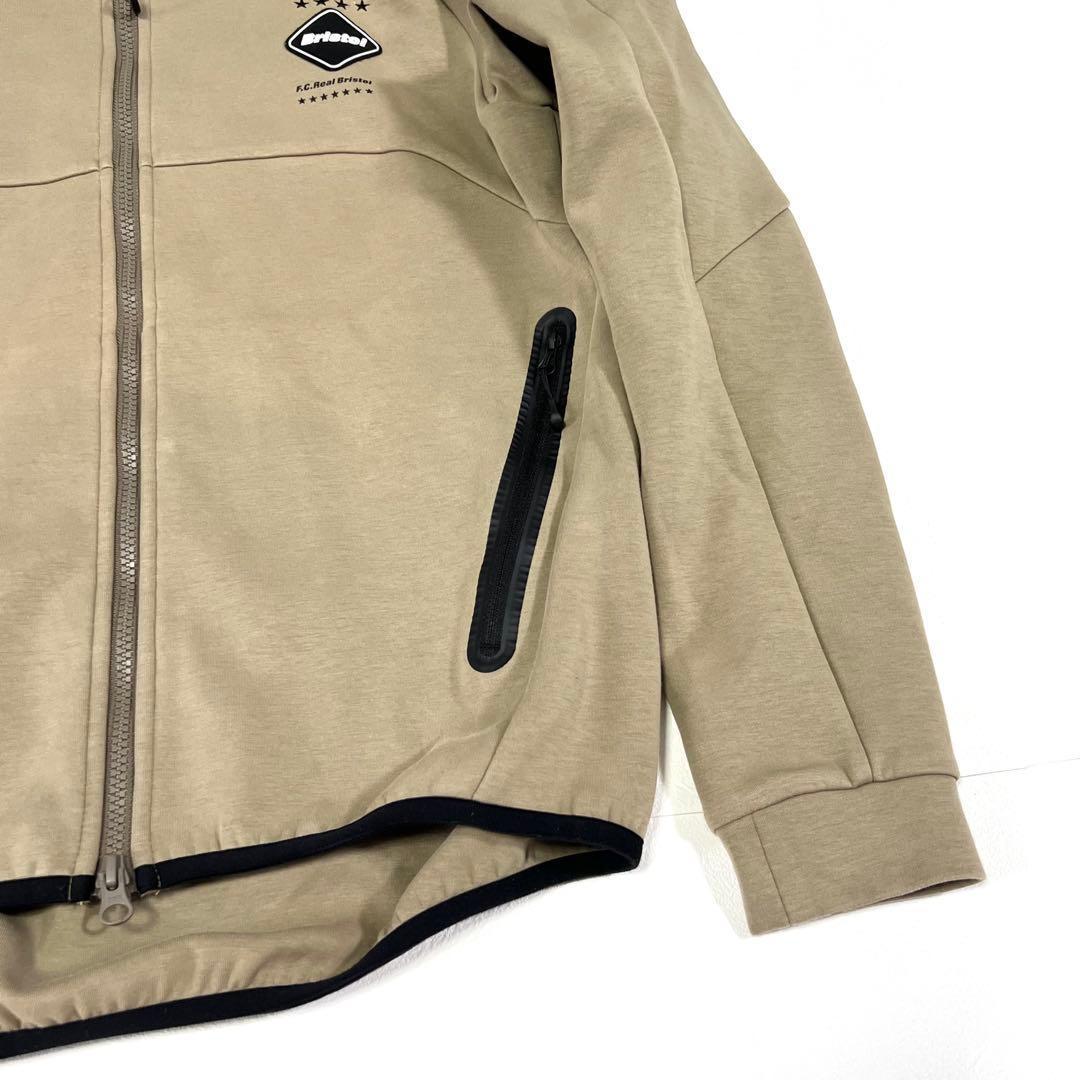 FCRB ベンチレーションフーディ ジップアップフーディ ベージュ S
