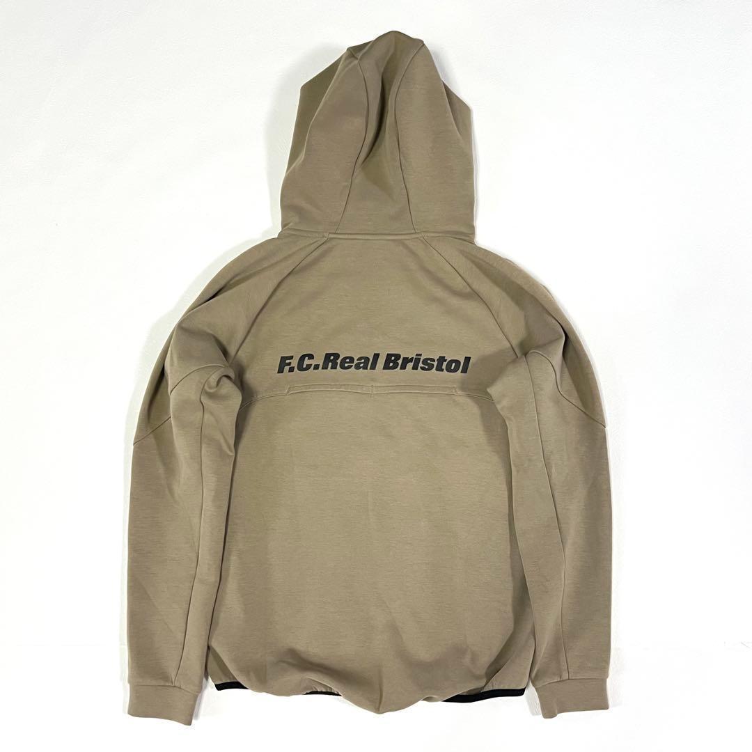 FCRB ベンチレーションフーディ ジップアップフーディ ベージュ S