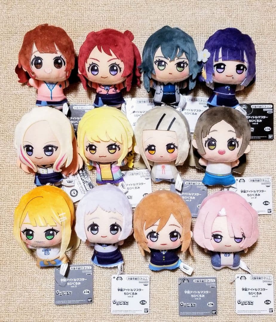 タ*ン様 学園アイドルマスターちびぐるみ 全種コンプリートセットおまけ付«nam