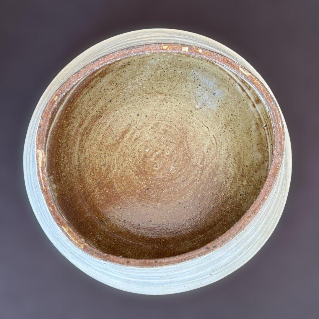 希少：花岡隆　粉引台皿　高台