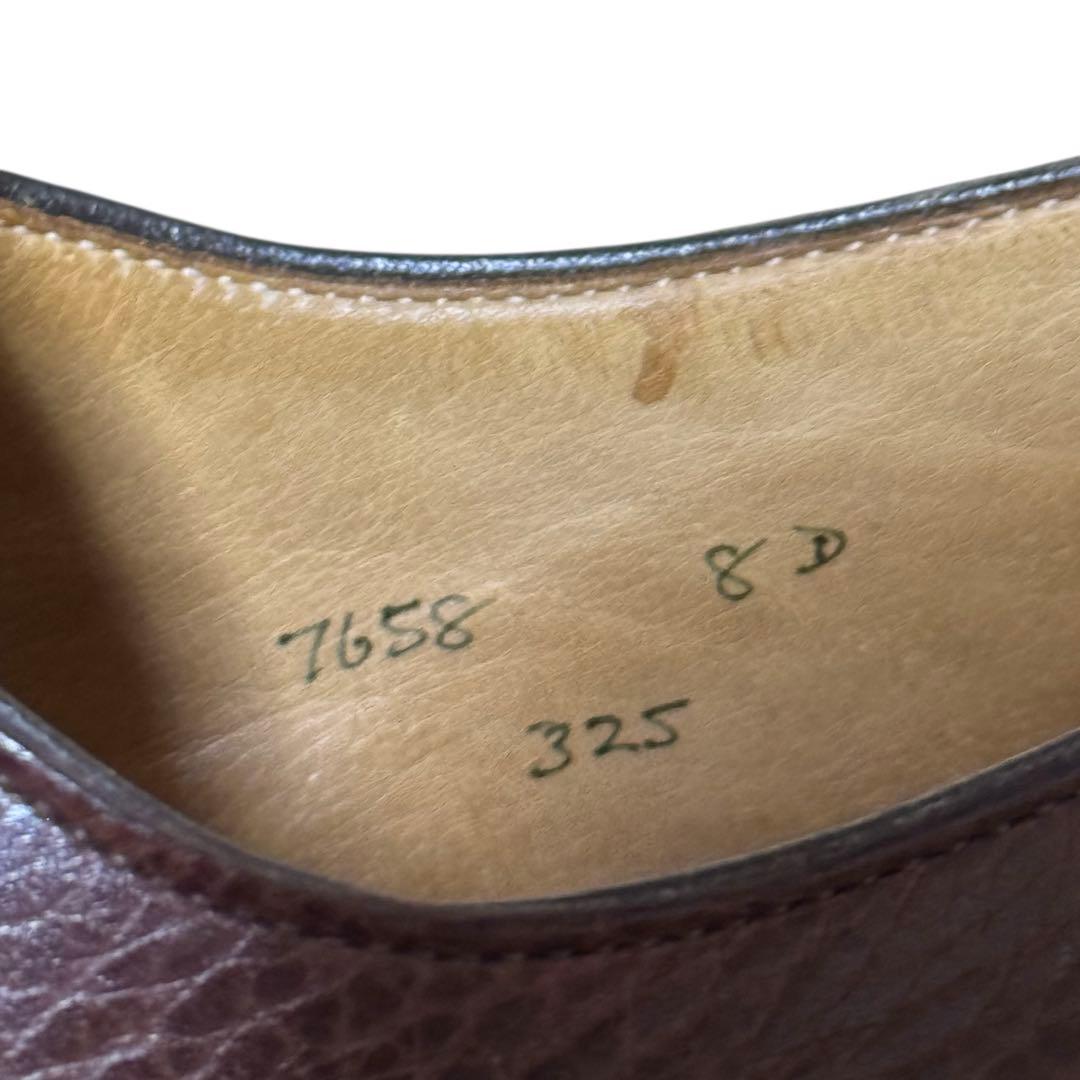 【ブルックスブラザーズ】Uチップ クロケット＆ジョーンズ製 325ラスト 8D