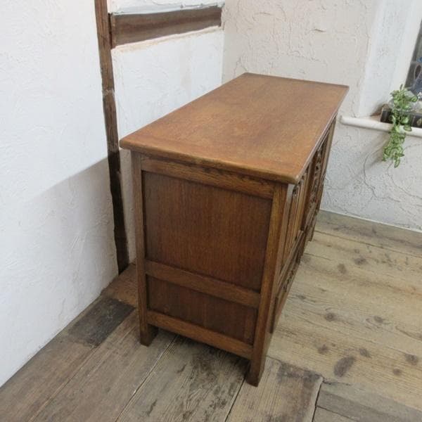 イギリス アンティーク 家具 ブランケットボックス コファ 英国 6120e