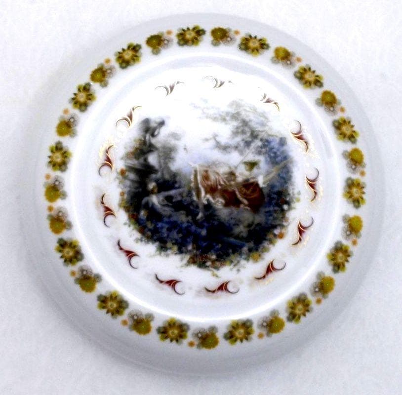 フランスアンティーク☆天井照明器具☆名画 フラゴナール「ぶらんこ」直径36㎝