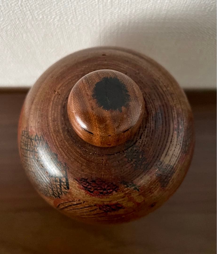 石原 日出男 Hideo 創作 こけし Kokushi doll 木製 人形