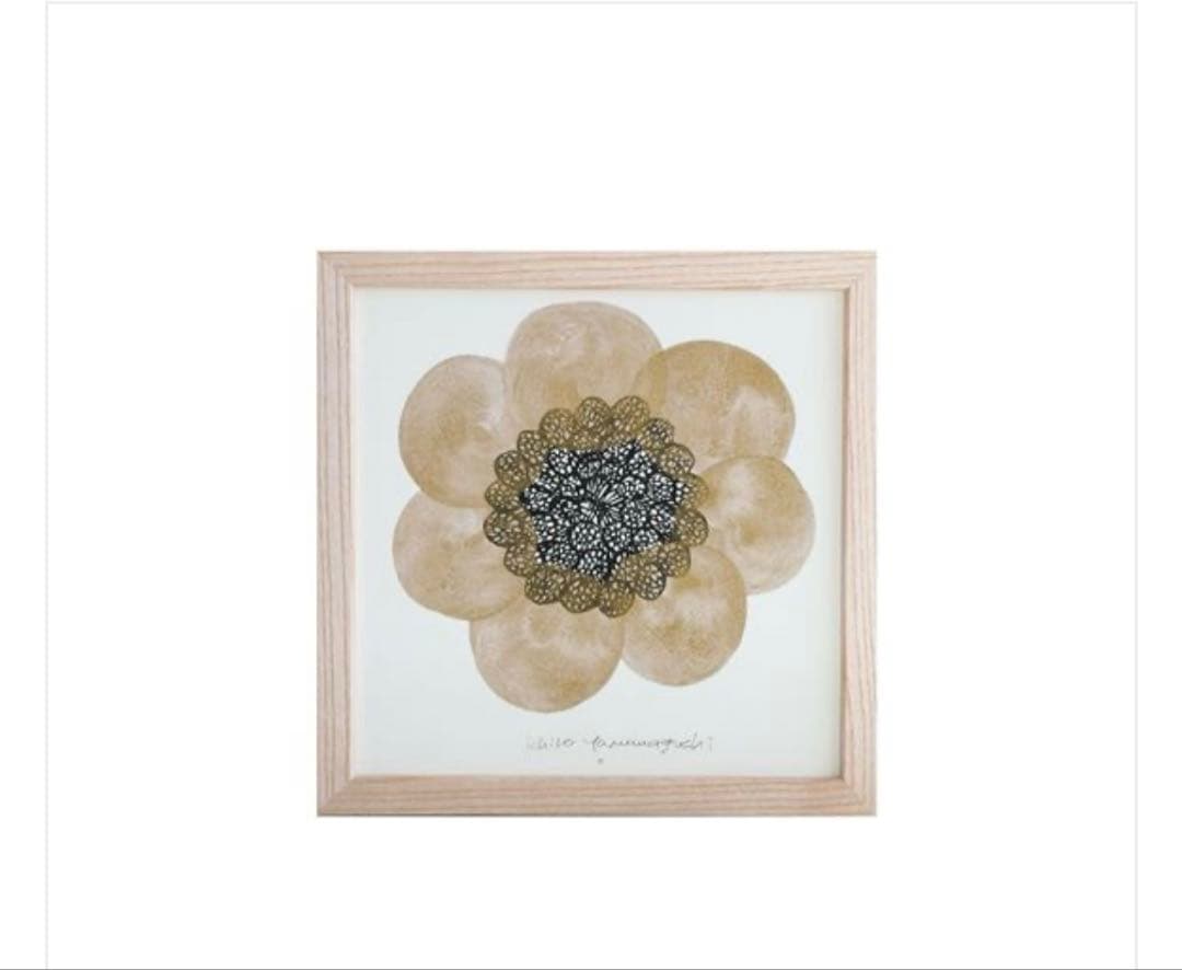 ［ＩＤＥＥ］アートポスター　山口一郎　 ＨＡＮＡ　－　ｈｅａｄ－ｇｏｌｄ