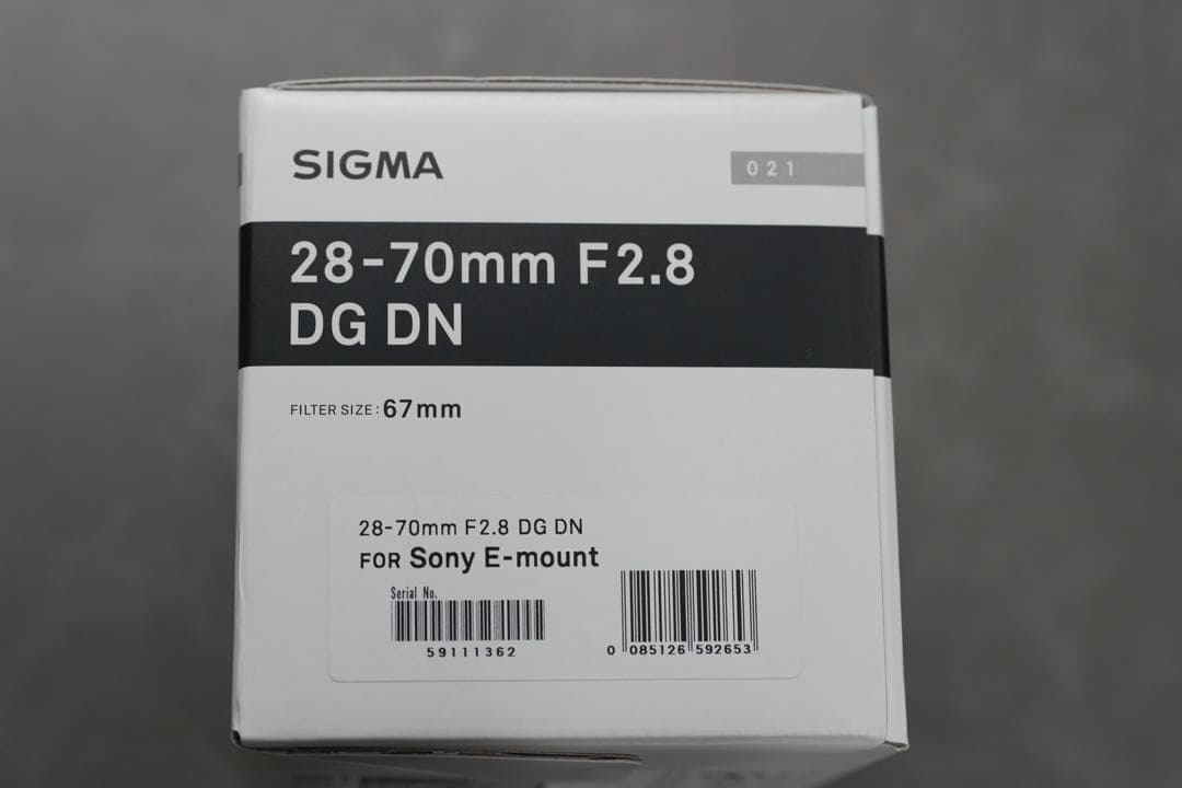 【ほぼ新品】SIGMA 28-70mm F2.8 DG DN Eマウント