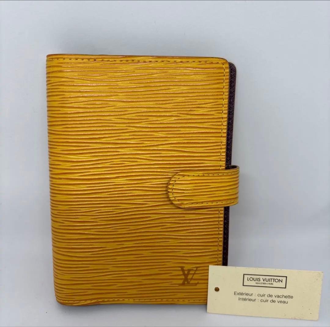 【匿名配送】美品 ルイヴィトン エピ アジェンダPM 6穴式 手帳カバー