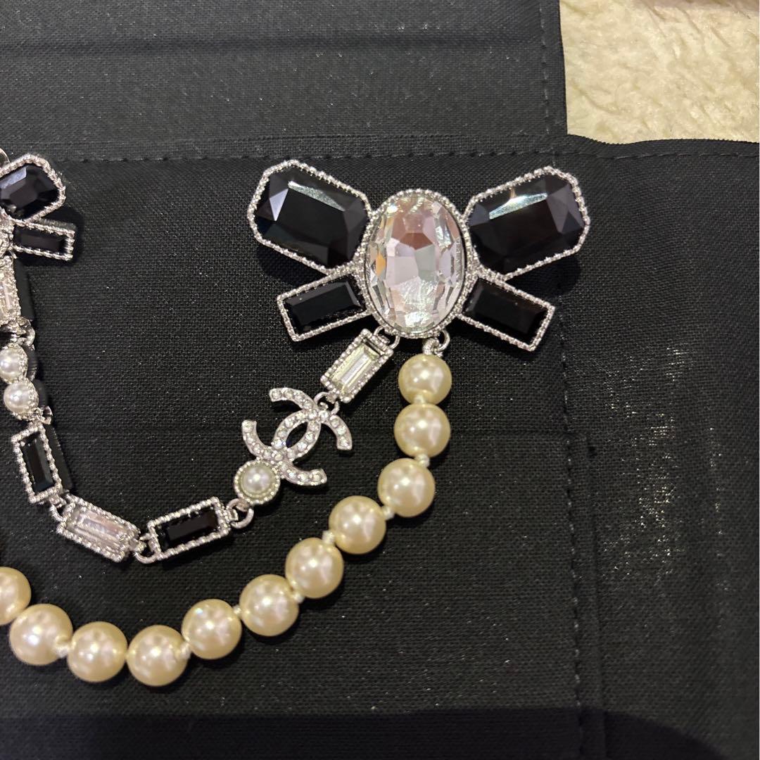 未使用 シャネル レア リボンモチーフ ブローチ