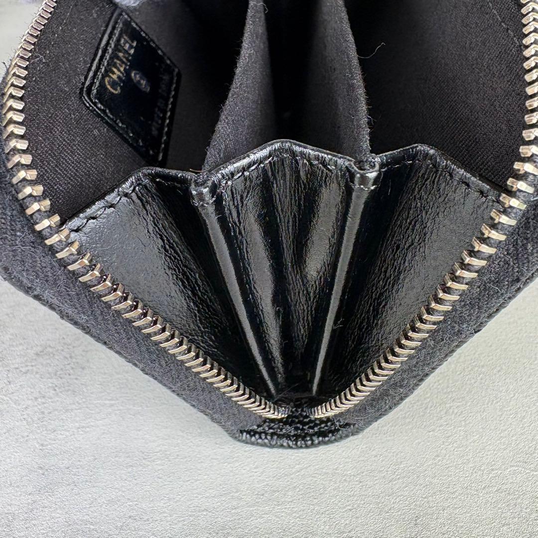 CHANEL キャビアスキン　トランプ　マトラッセ　ケース　カードケース