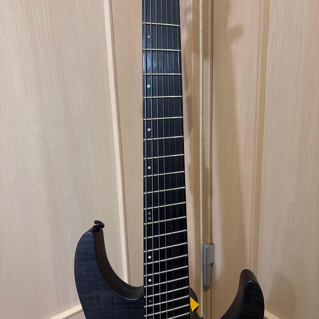 ギター M-1007 MULTI-SCALE See Thru Black Satin