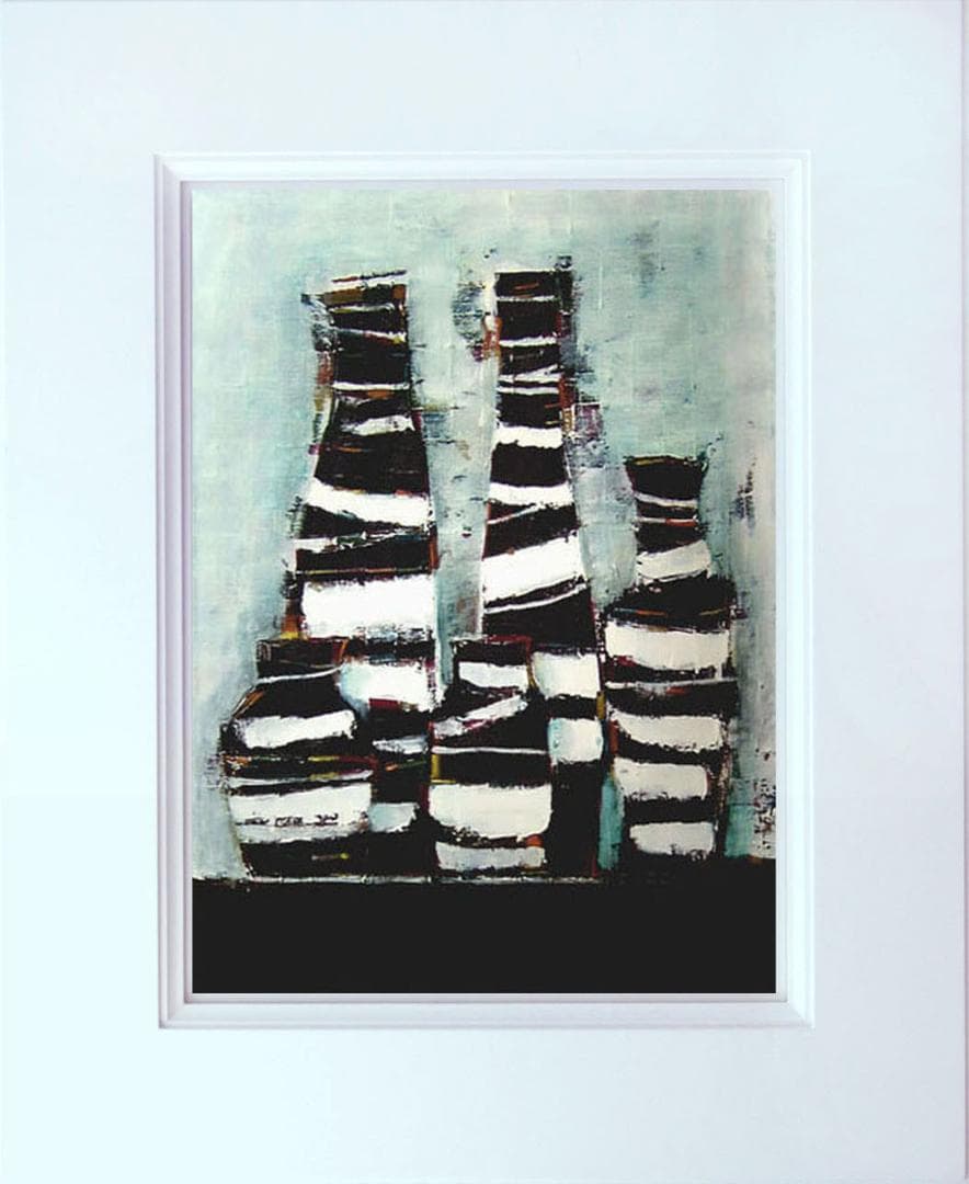 油絵 菅家令子 絵 絵画インテリア 額付(黒) uF6-063104 静物 花瓶