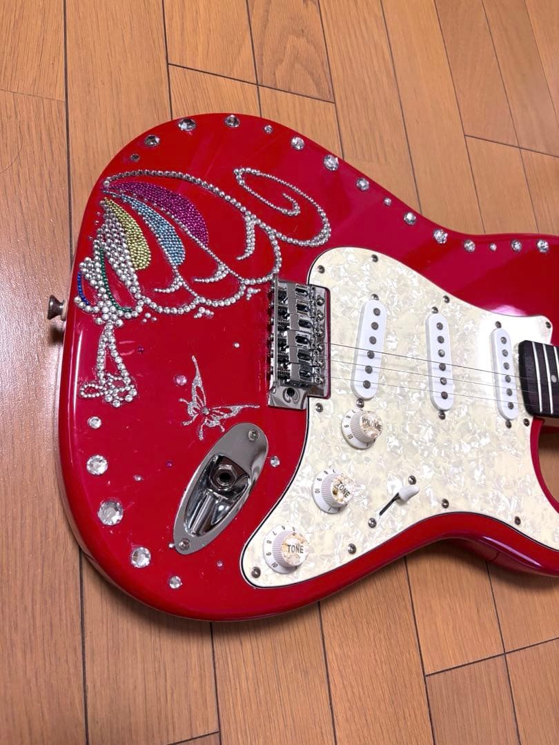 Mavis エレキギター　赤　中古品