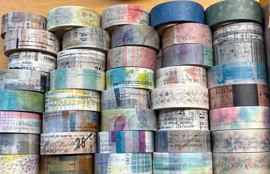 ヨハク大好きマスキングテープ２１種☆切売１５cm☆OPPテープ９０cm