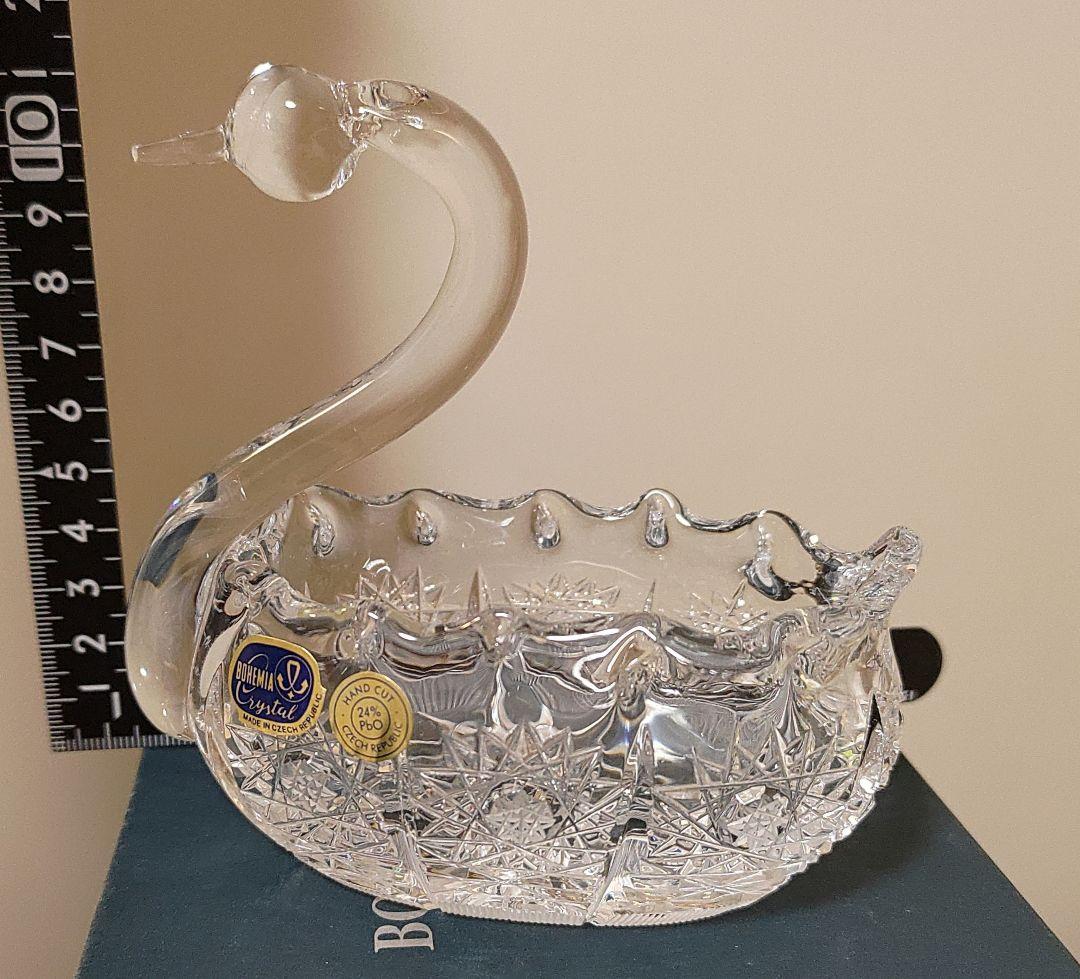 BOHEMIA CRYSTAL 白鳥型クリスタル