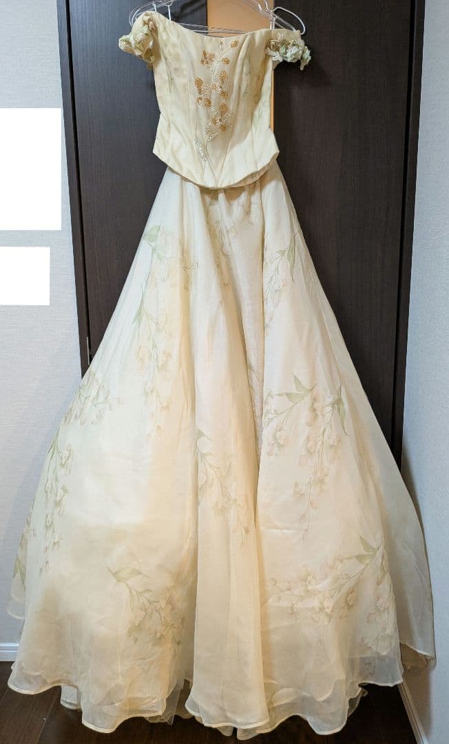 【cam】カラードレス9号　アトリエアイメ　パニエ・ドレスバック