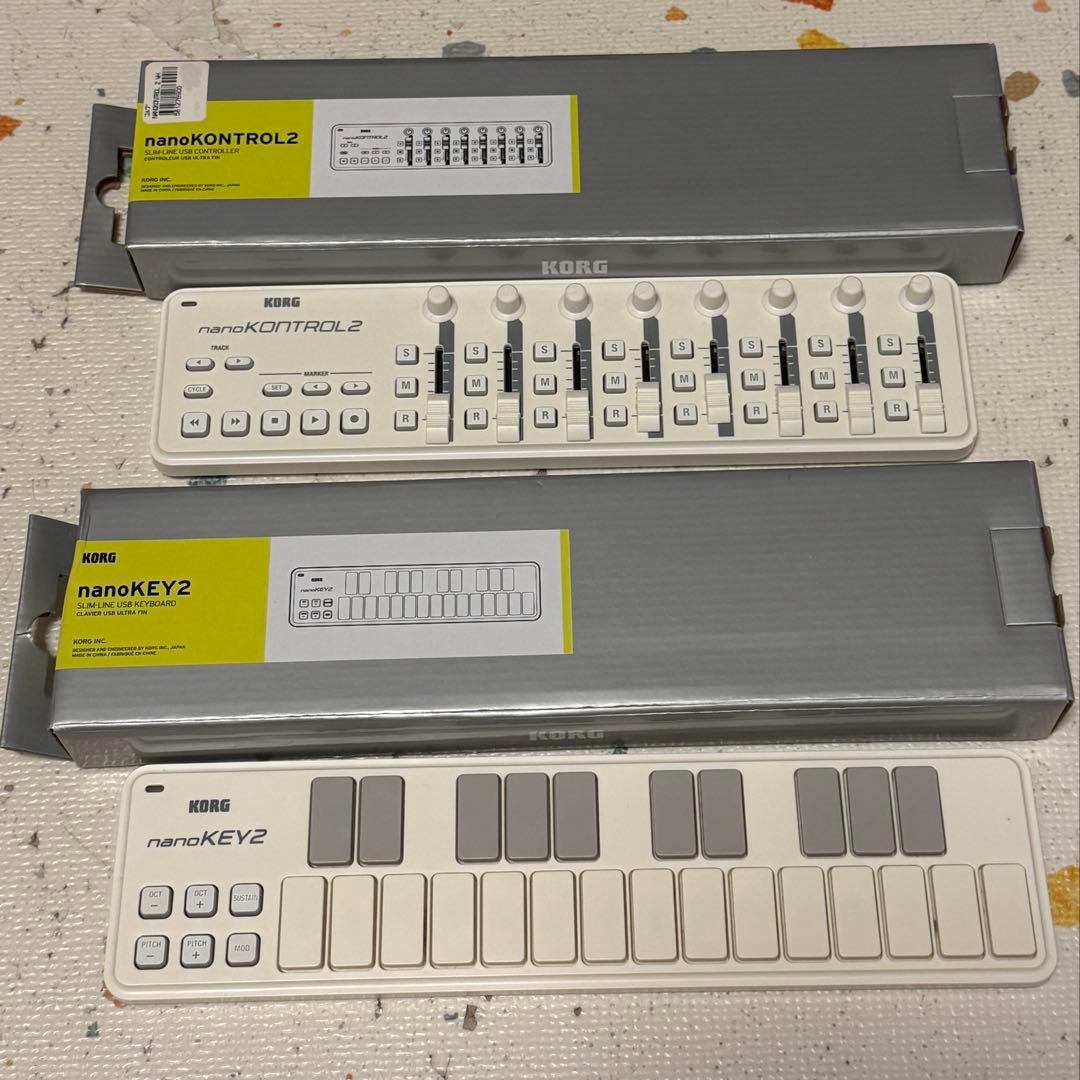 KORG nanoKONTROL2 & nanoKEY2 ホワイト セットDTM