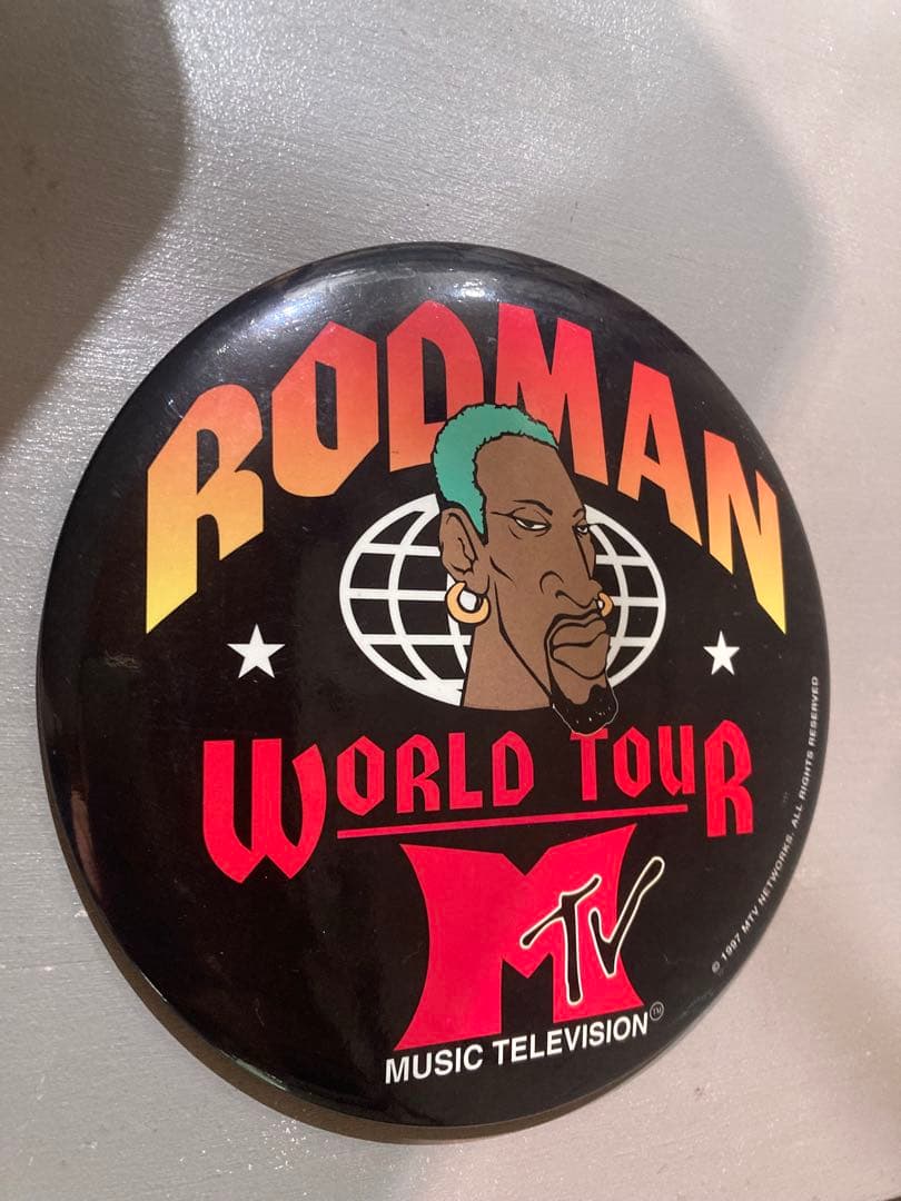 MTV denis rodman1997 world tour デカバッジ　レア