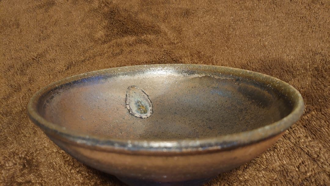 古越前　越前焼　窯焼　灰釉　天目　蔵出し　１客