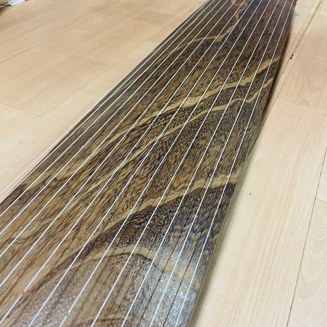 琴　文化箏 短琴　和楽器 弦楽器　明鏡
