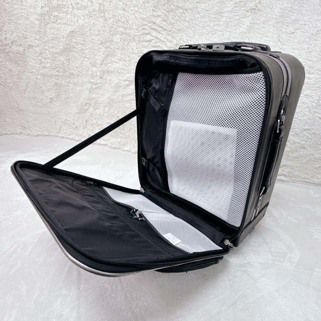 美品✨ SWANY　本革 レザー　機内持込　ビジネス キャリーケース　南京錠つき