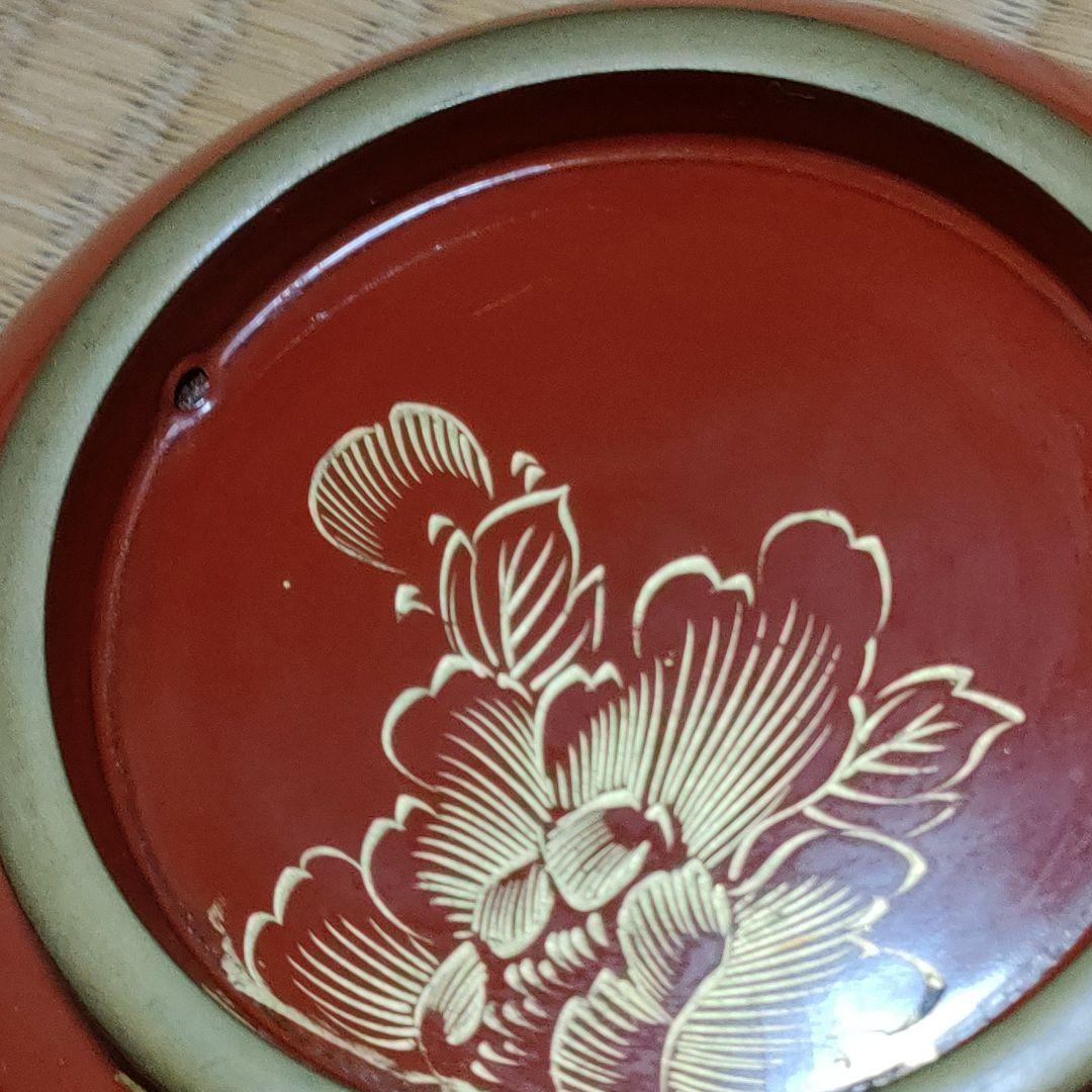 明治期 菓子椀 20客 朱塗 金蒔絵 時代箱付　茶道具 茶懐石 木工芸 木製漆器