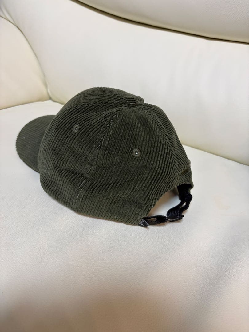 STONE  コーデュロイキャップ オリーブグリーン