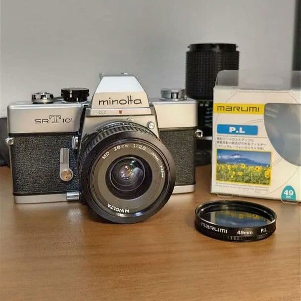 MINOLTA SRT 101 フィルム一眼レフカメラ　付属品多数