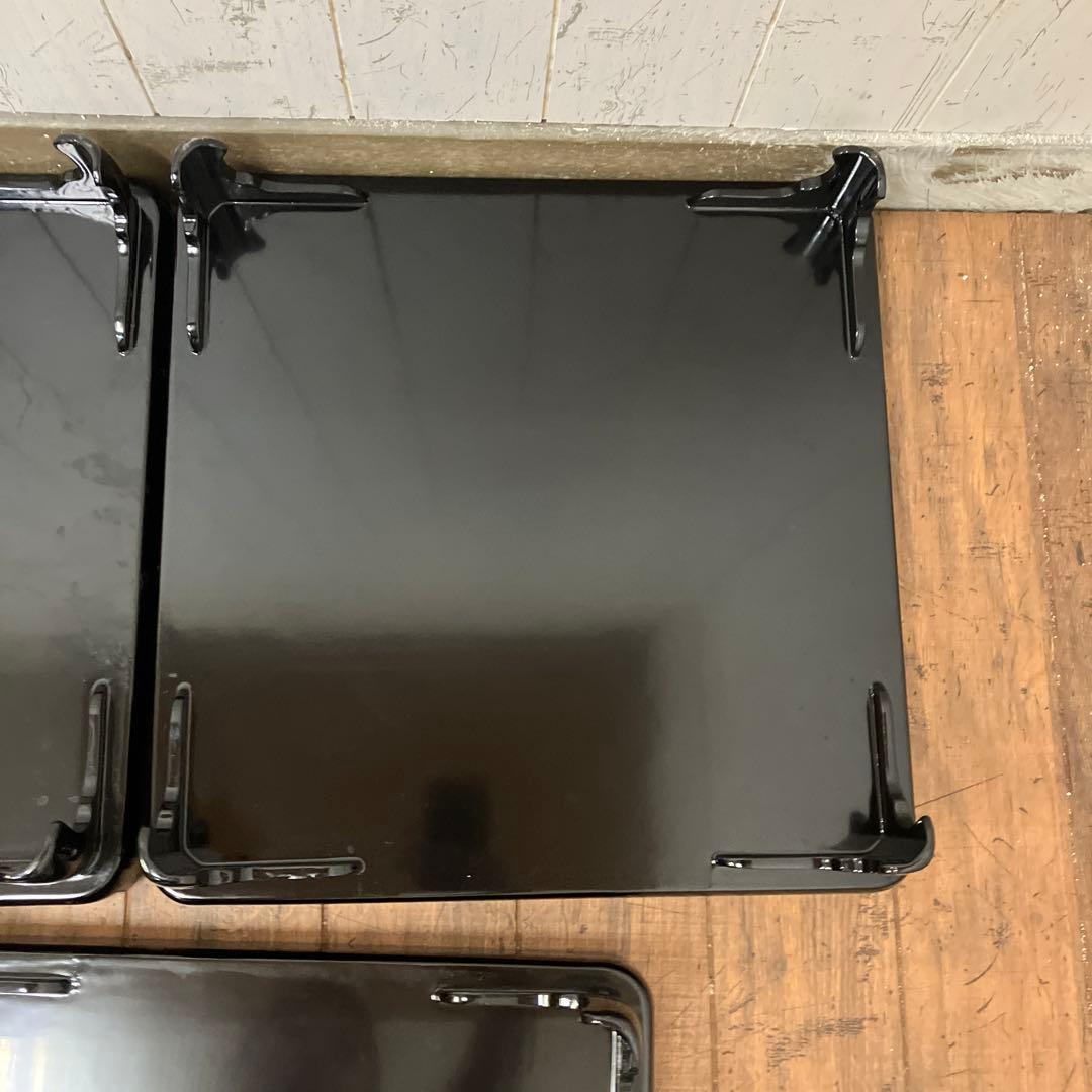 D-4 ② 昭和レトロ 会議膳 膳 御膳5客セット セット売り 四角形 正方形