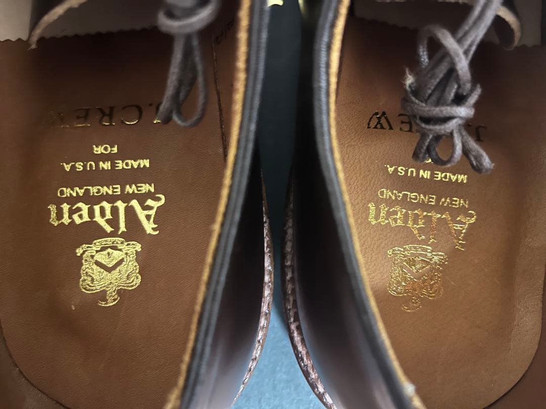 新品 レア オールデン J.CREW別注 US8D クロムエクセル プレーントゥ