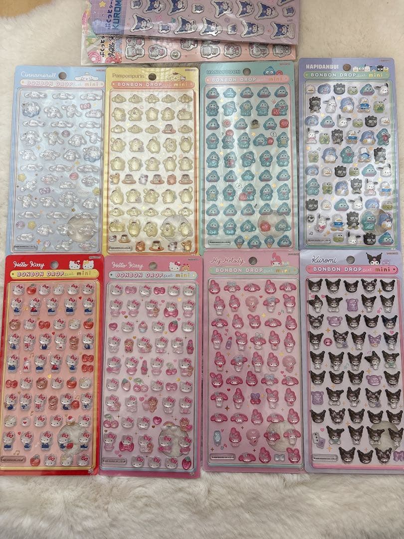 ボンボンドロップシールミニ サンリオ 8種(おまけ付き)
