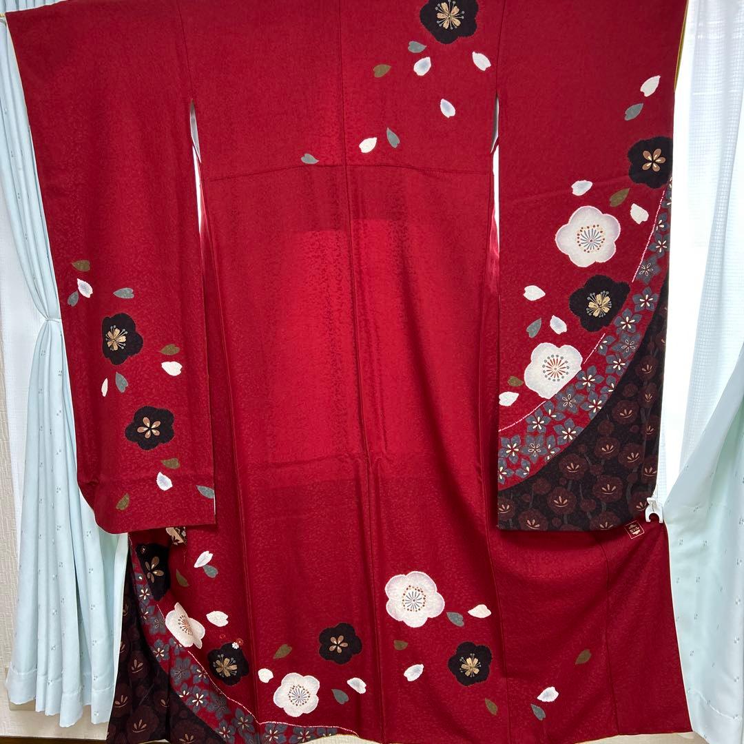 振袖と袋帯セット　絹　丸昌