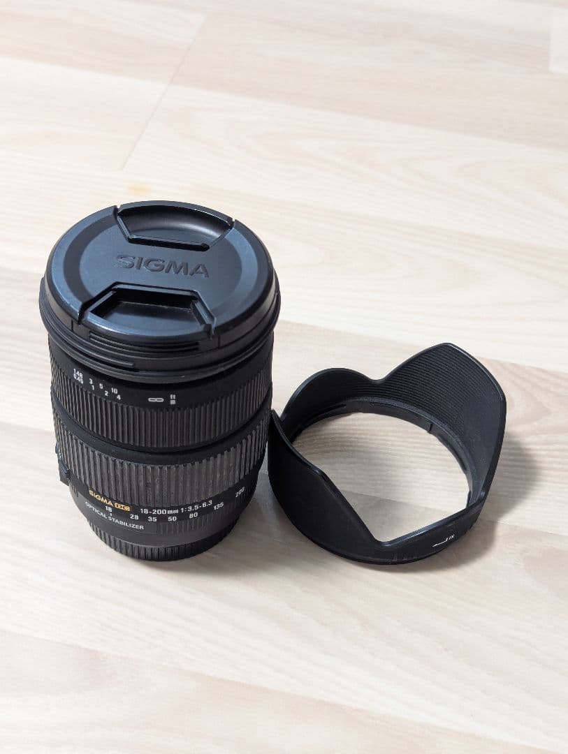 【中古】シグマ 18-200mm F3.5-6.3 DCキヤノン用