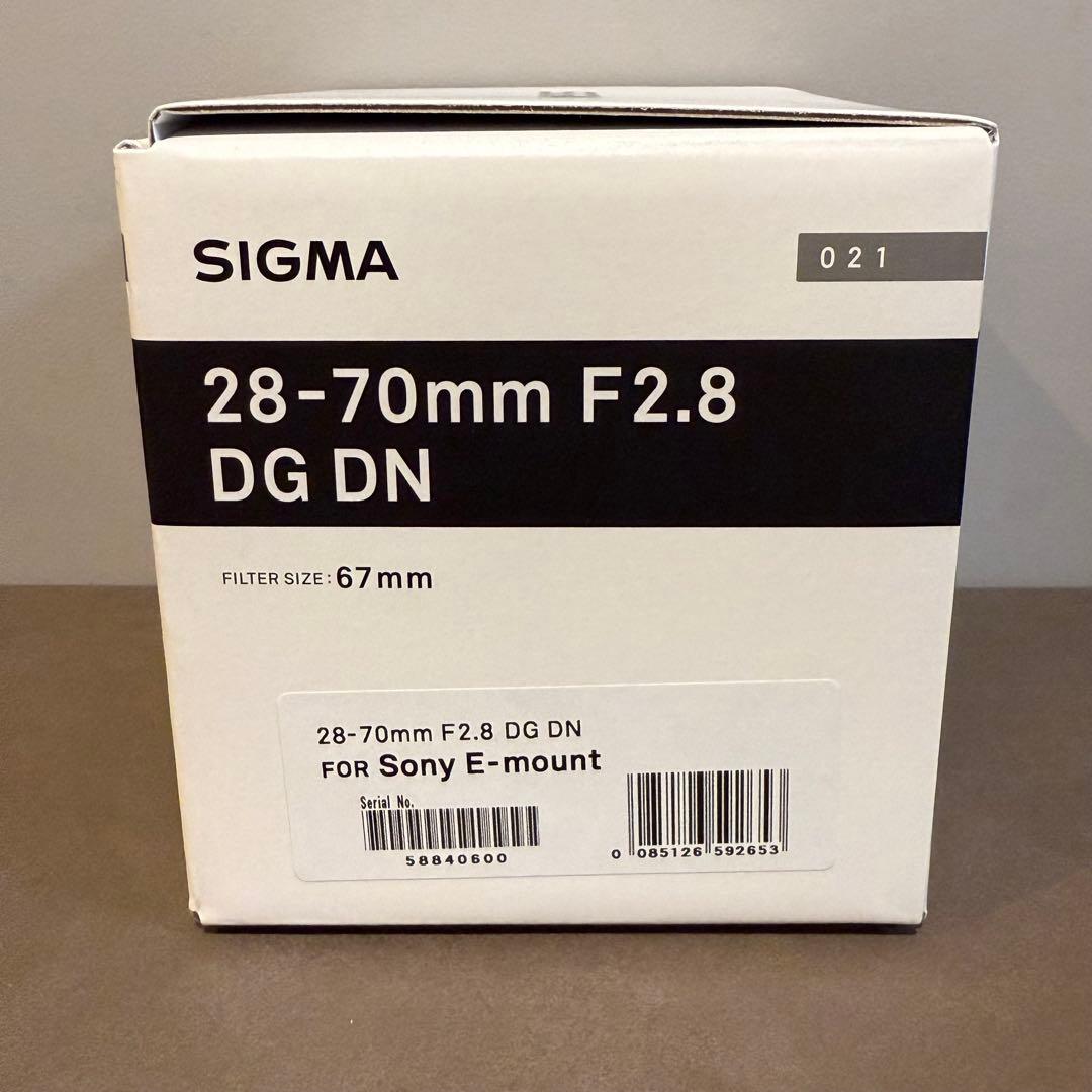 SIGMA28-70mm F2.8 DG DNレンズ(Sony E-mount)