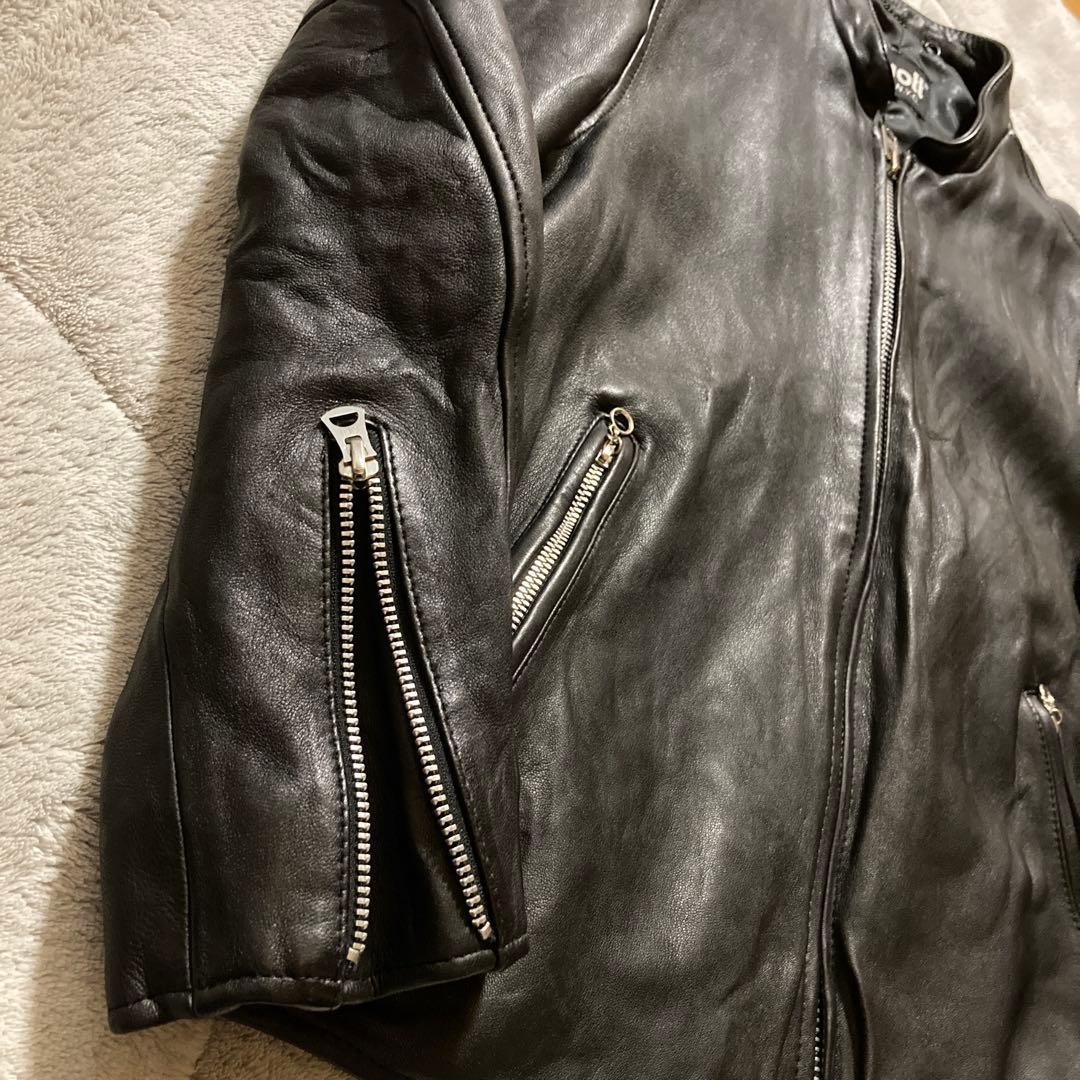 希少・美品　schott　レザージャケット シングルライダース 羊革