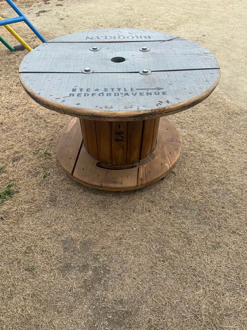 ガレージ男前テーブル BROOKLYN アウトドア　ガーデニング　電線ドラム