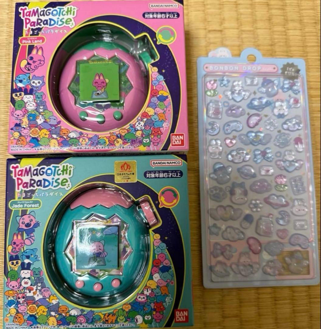 D*z様 【新品未開封】たまごっちパラダイス 2点＋ボンボンドロップシール みず