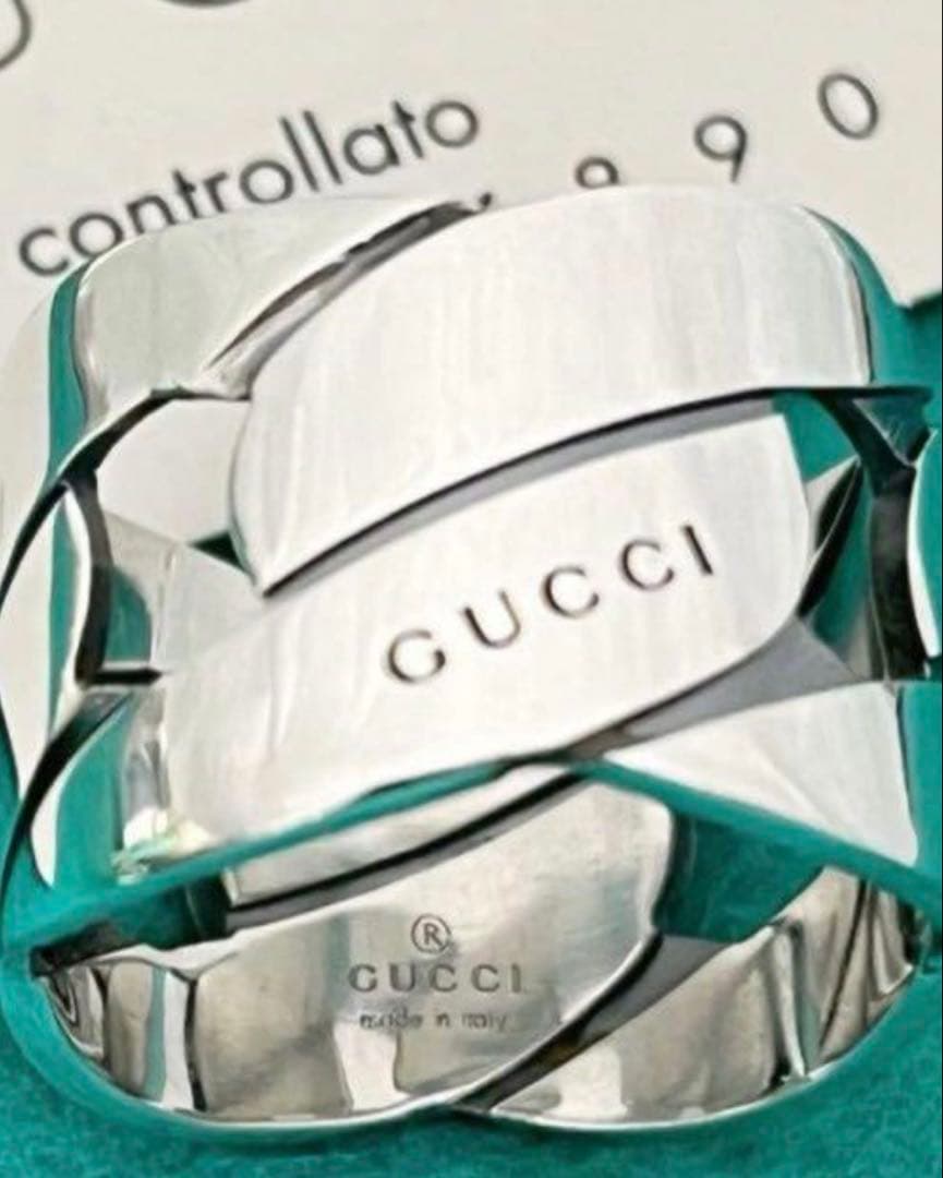 チェーンモチーフワイドリング　19号