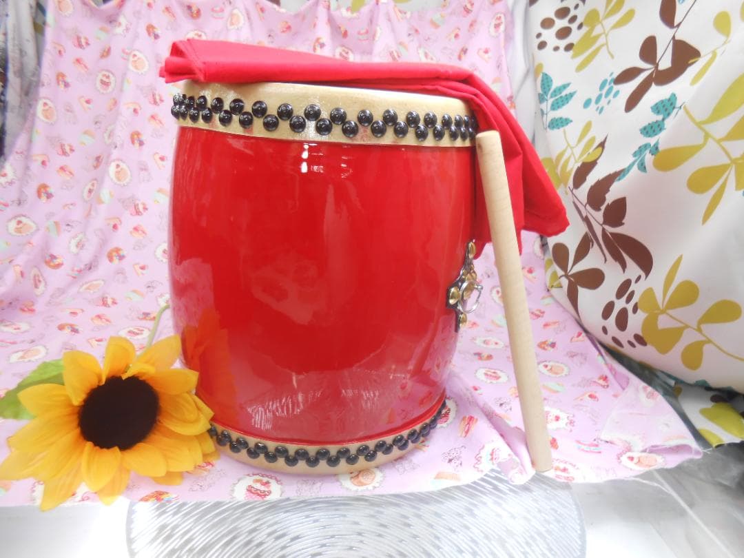 (送料無料)13.500円　N小太鼓24cm 子供用小太鼓撥サージ付き