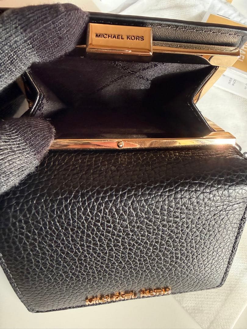 MICHAEL KORS 三つ折り財布 黒