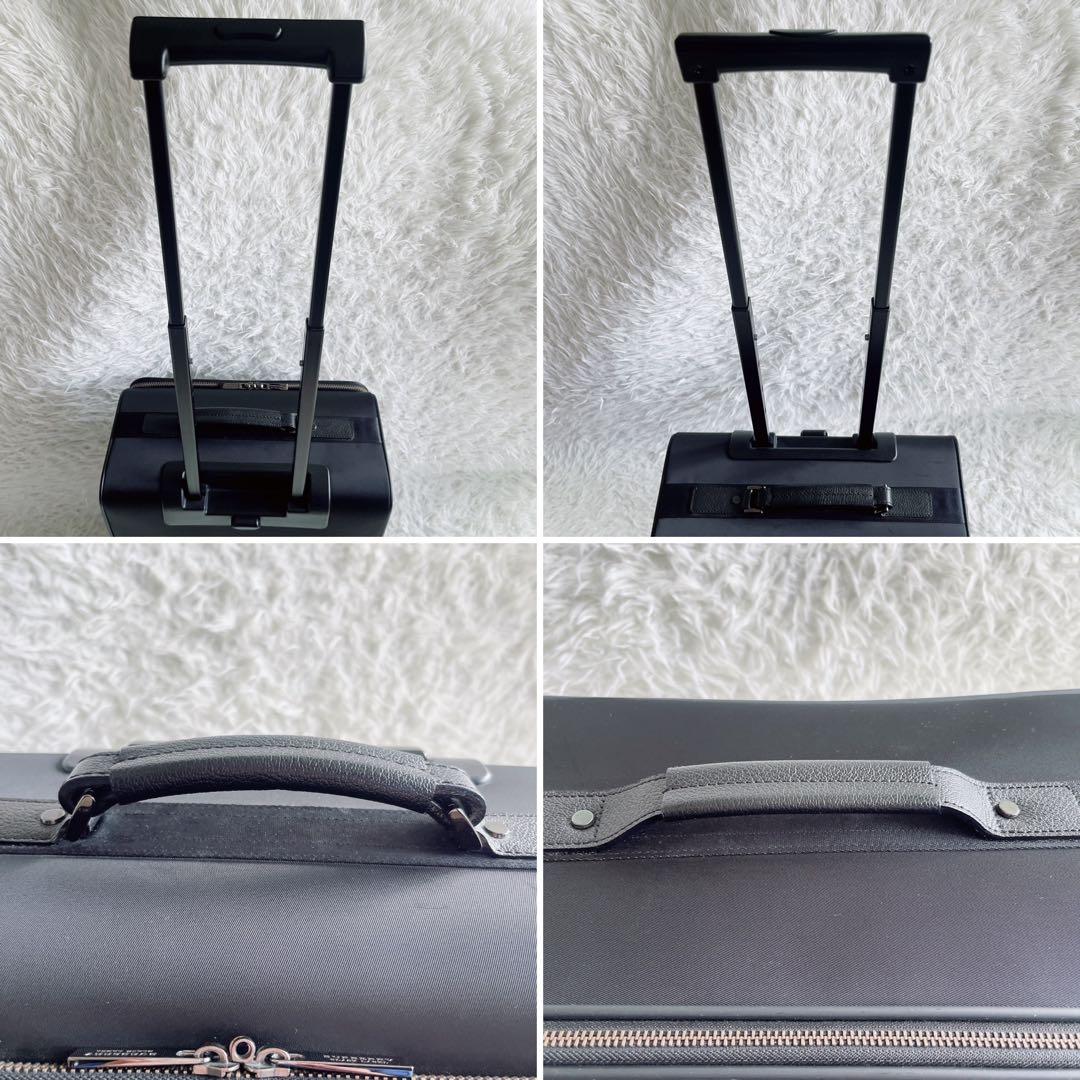 希少✨【バーバリーブラックレーベル】キャリーケース ブラック チェック 鍵付き