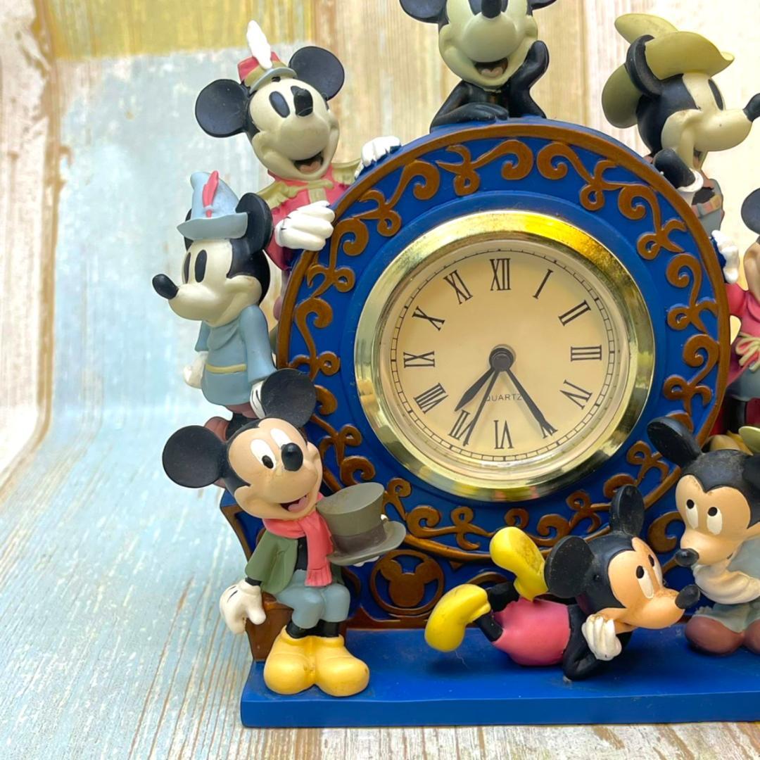 ミッキーマウス 置時計 蒸気船ウィリー 魔法使いの弟子 ミッキーの二挺拳銃