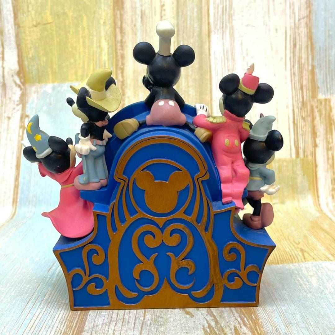 ミッキーマウス 置時計 蒸気船ウィリー 魔法使いの弟子 ミッキーの二挺拳銃