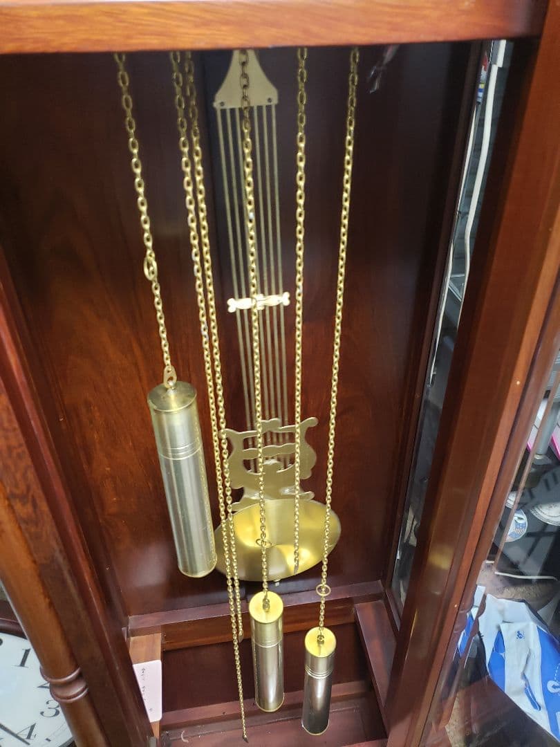 tempus fugit ホールクロック　柱時計