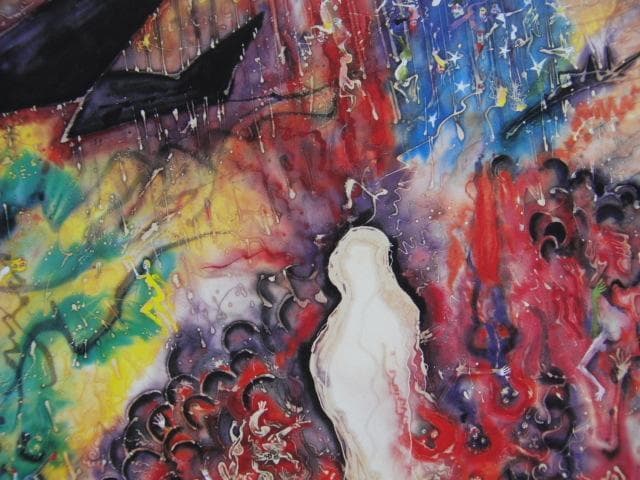 渡辺恂三、【ヲハリナキヨノ・・・】、希少な額装用画集より、新品額装付