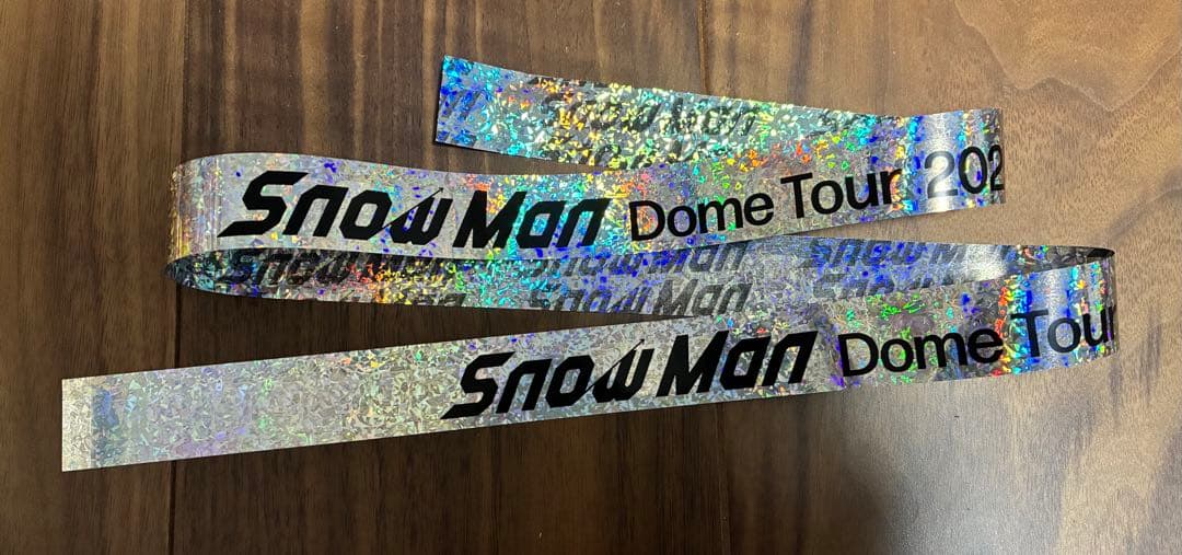 Man ON ペンライト　うちわ　銀テープ