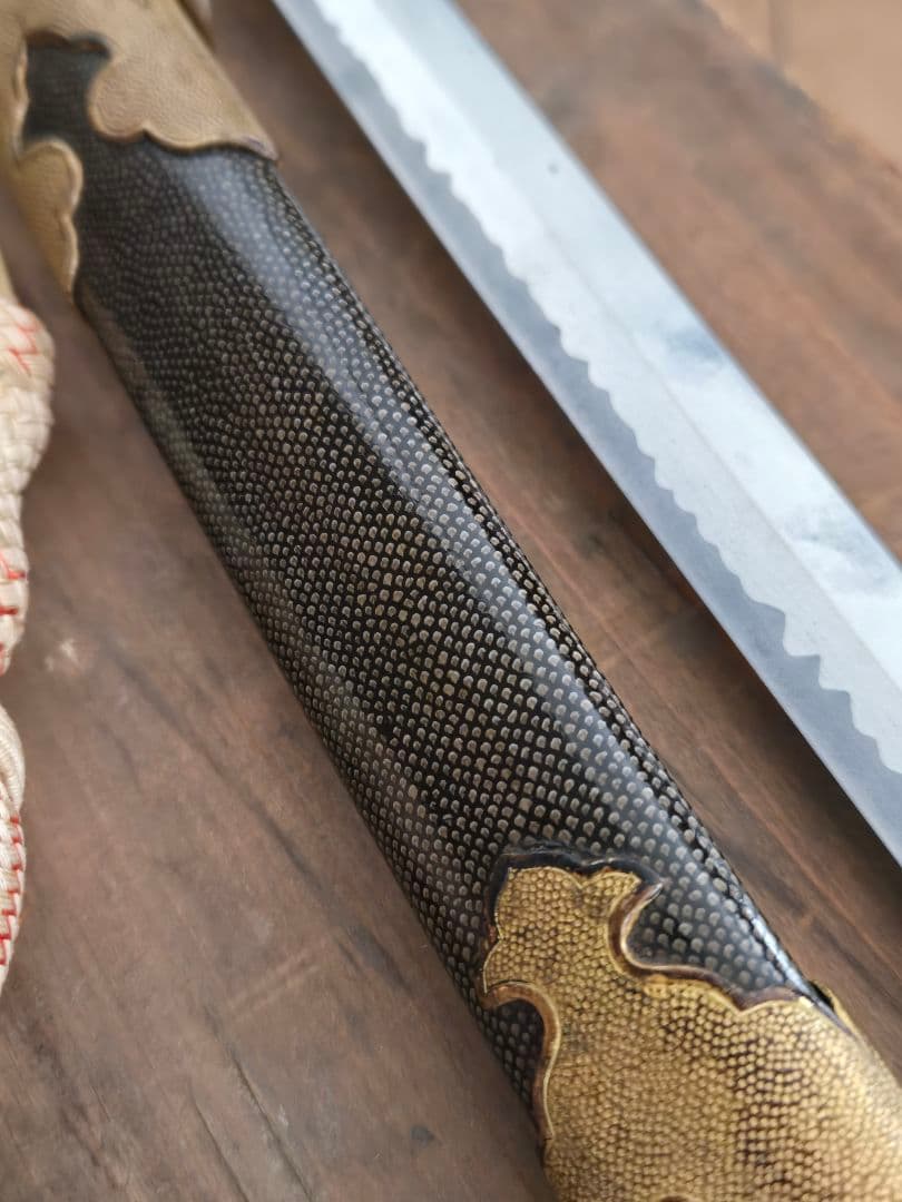 第二次大戦頃/実物　日本海軍儀礼長剣(模造刀身)　海軍航空隊司令　共箱付き