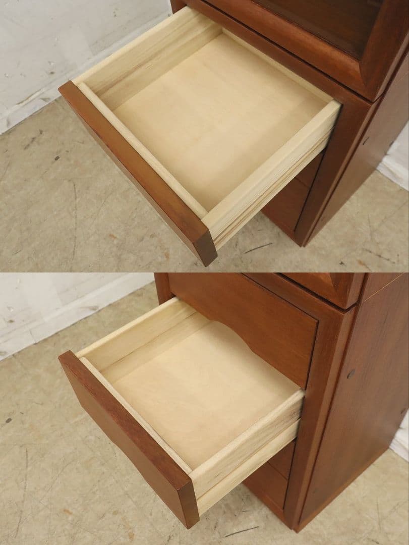 ジャパンヴィンテージ【日田工芸】チーク材 キャビネット飾り棚・収納・北欧スタイル